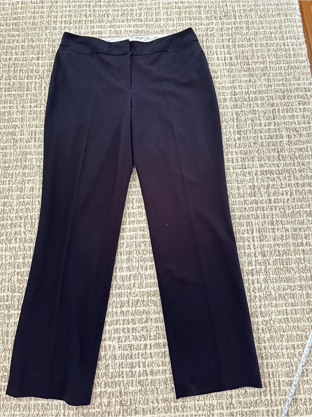 NEW Liz Claiborne Audra Straigth-Leg Navy Blue Women's Dress Pants, Sz 12
